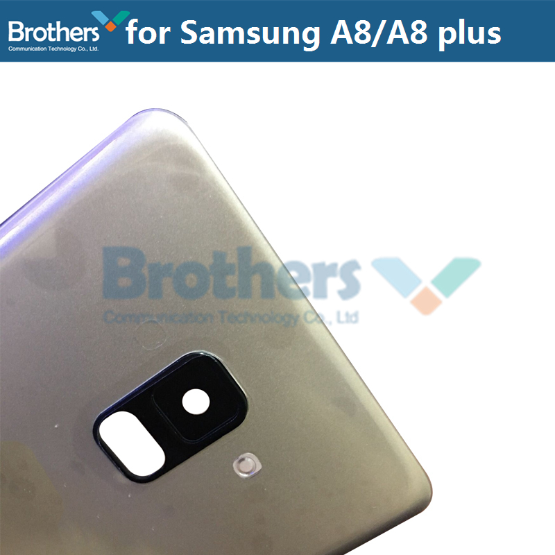 Batterie Gehäuse für Samsung Galaxy A8 A530 A8 Plus A730 Batterie Tür mit Kamera Objektiv Glas Back Cover Hinten Gehäuse für A8 Plus