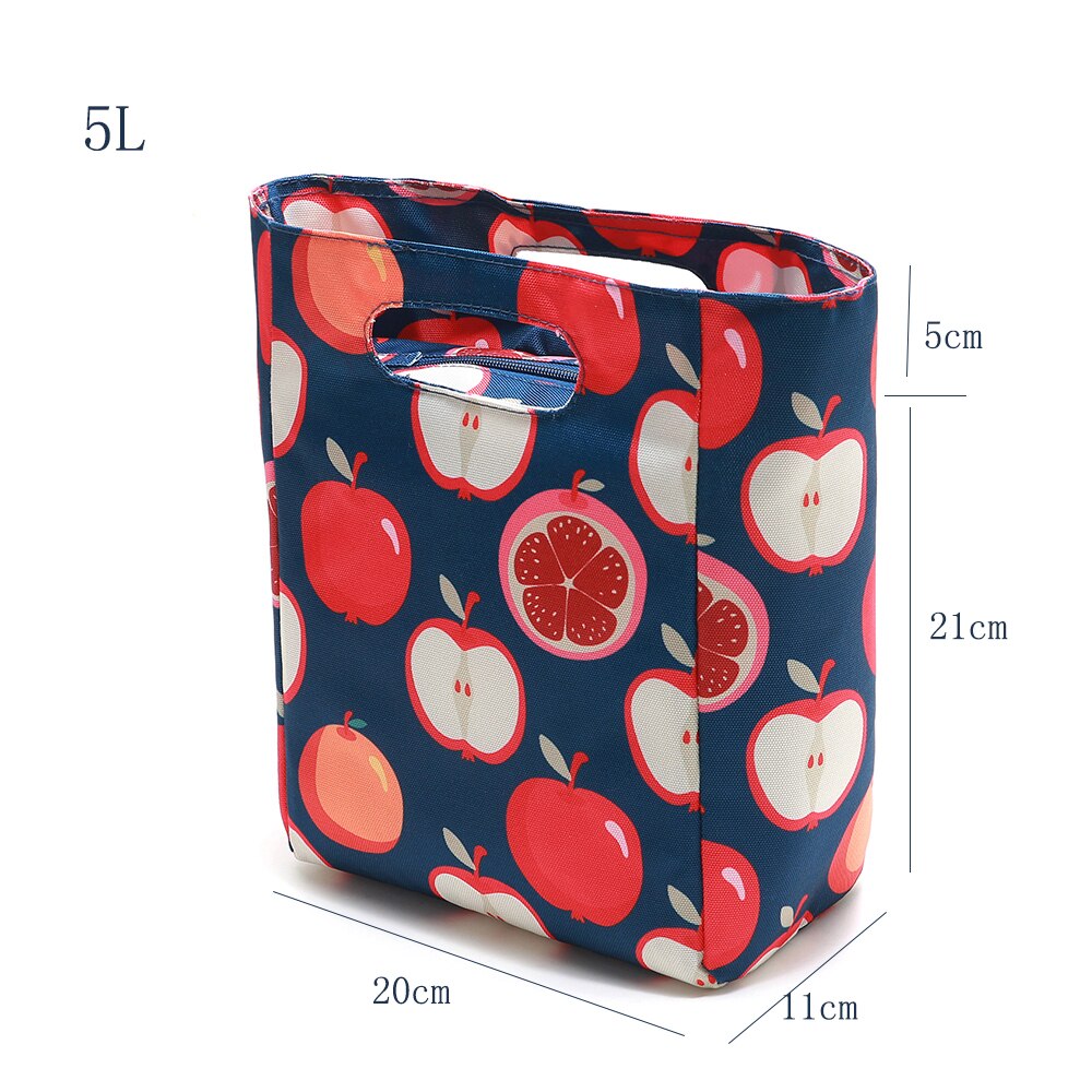 600D Polyester Oxford Portable 5L Cooler Bag Insulation Ice pack Thermal for Food Storage Picnic Ice Bag for kids