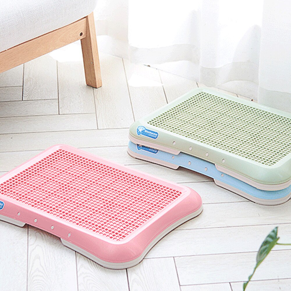 Indoor Pet Dog Puppy Potty Tray Pet Potty Urinal Bowl Puppy Pee Training Toilet Easy to Clean Pet Product