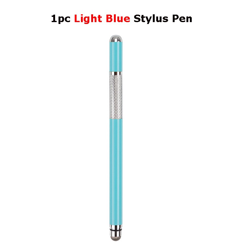 2in1 Stylus Pen For Apple Tablet Touch Pen For Capacitive Screen Drawing Pencil For Iphone Mobile Notebook Writting Caneta: Light Blue