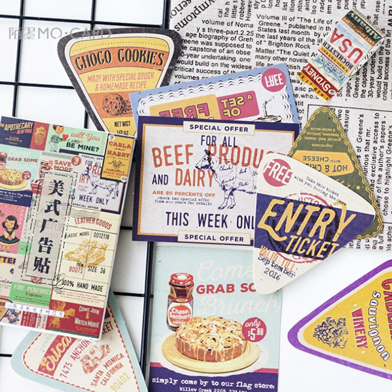30 st/pack amerikansk reklam vintage stil skrivhälsning vykort födelsedagsfest