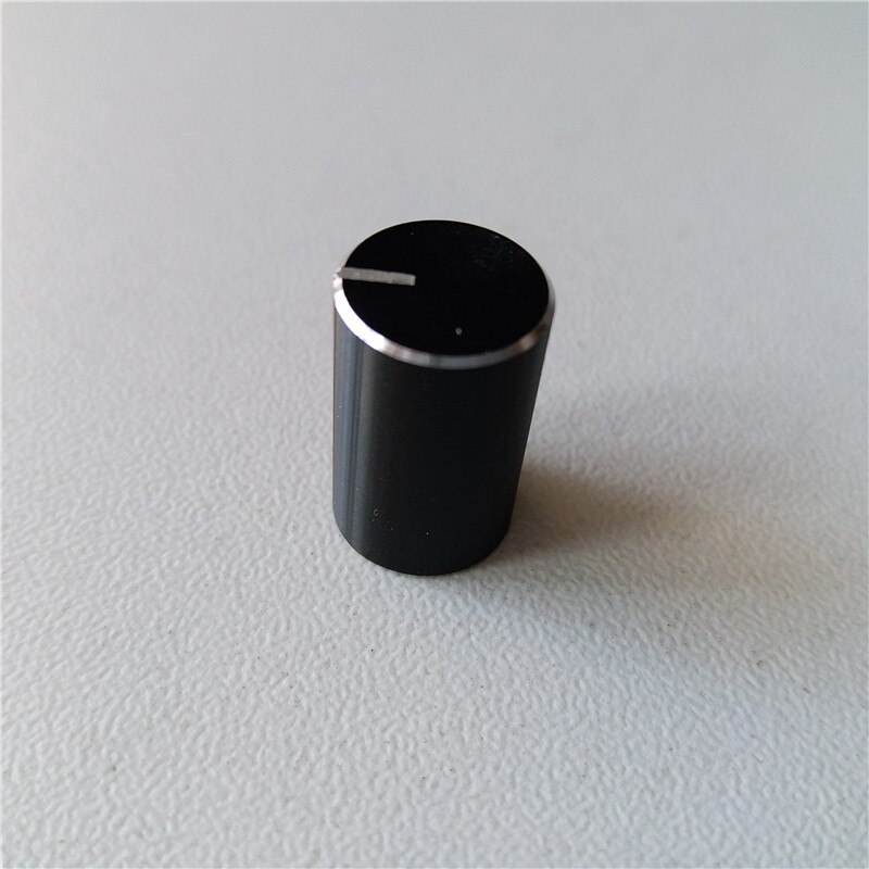 20Pcs Aluminium Plastic Cap Knop Potentiometer Knop Glad 10*15.5*6Mm Zwart Versterker Volume Aanpassing Aluminium knop