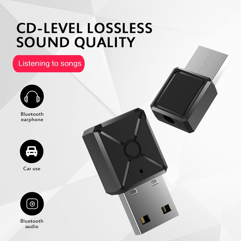 USB Wireless Bluetooth 5.0 Bluetooth Adapter Receiver Bluetooth Dongle Adapter For PC Laptop Bluthooth 5.0 Transmitter