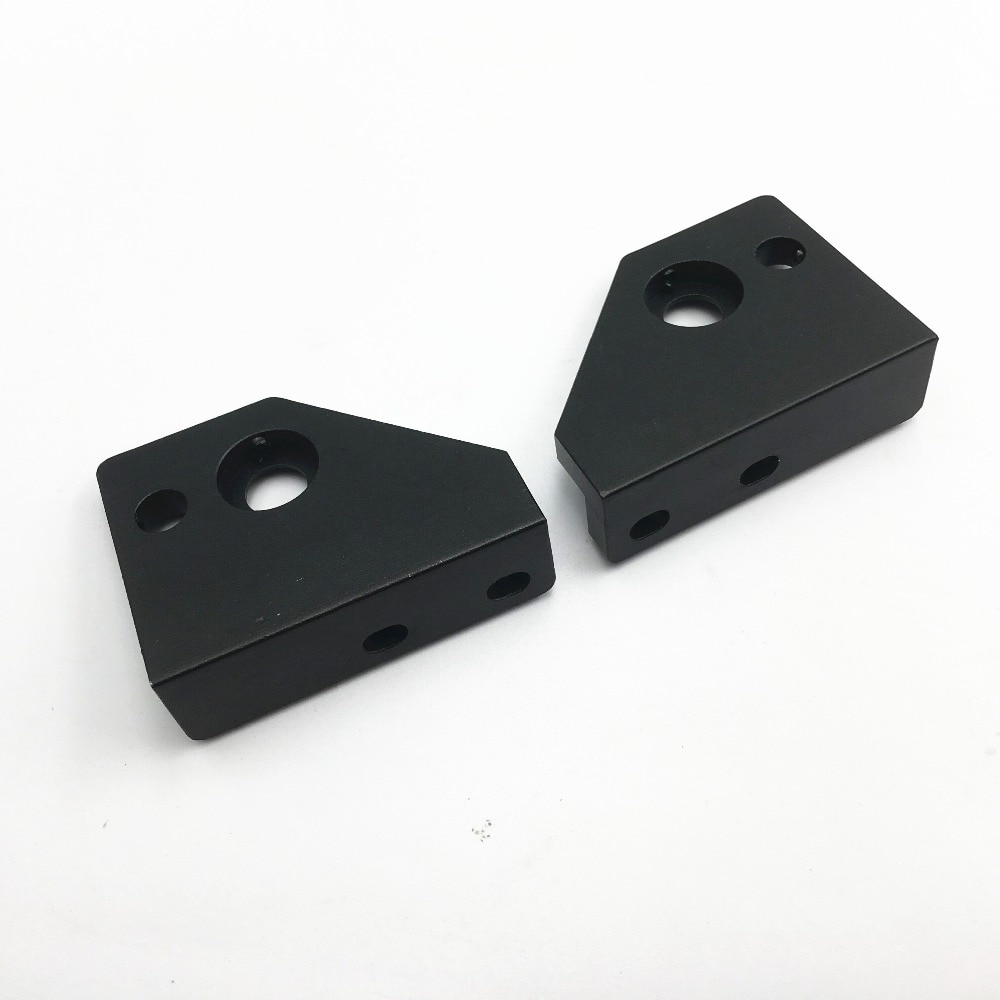 Version d'extrusion d'imprimante 3D à distance AM8/Anet A8 de 22mm, support de moteur pas à pas axe Z anodisé noir et kit de support de tige supérieure