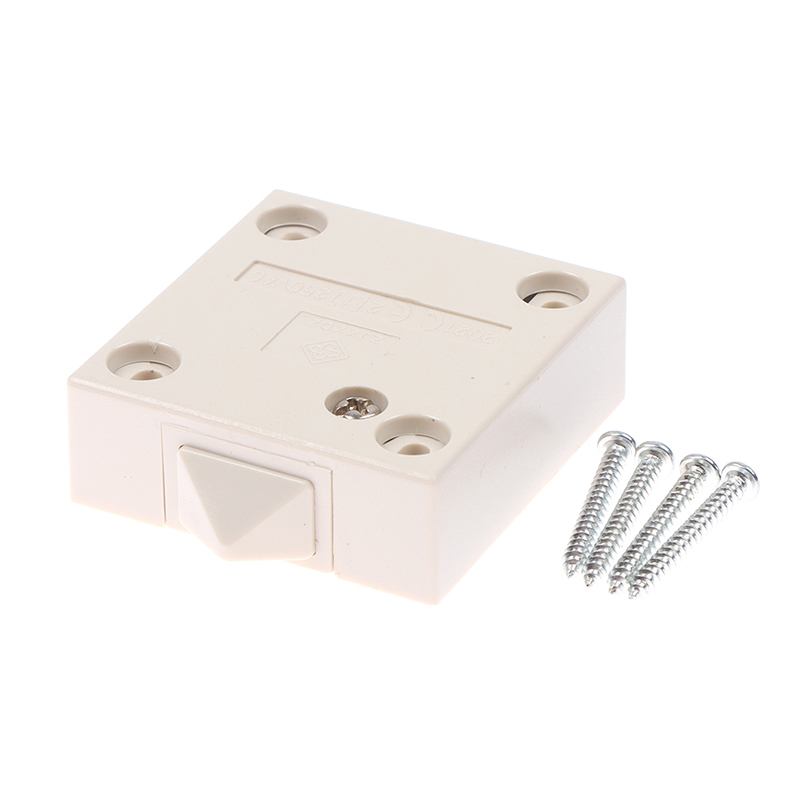 Cabinet Door Switch Wardrobe Light Switch Closet Door Switch Cabinet Door Pull: Black & White