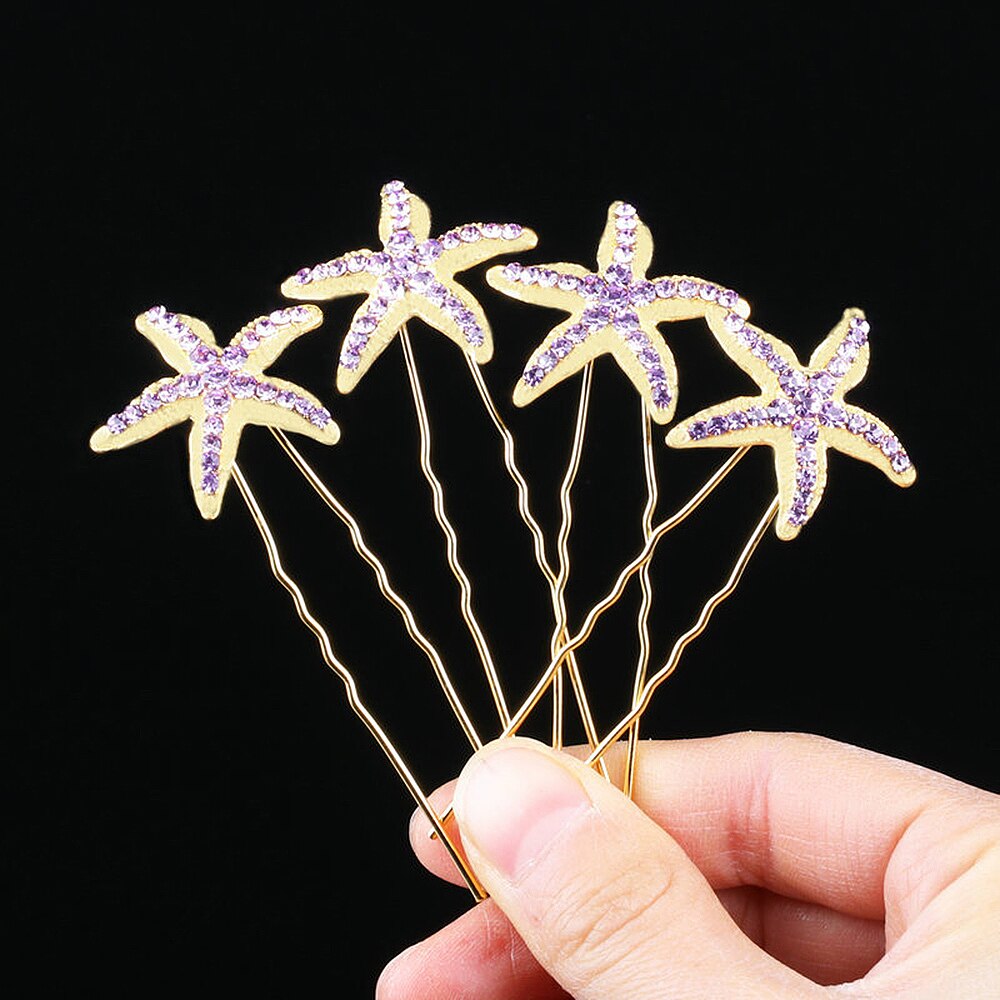 5pcs Flower Hairpins Hairstyles Wedding Bridal Hair Pins Hair Jewelry Accessories Hairwear Girls Hair Clips For Women