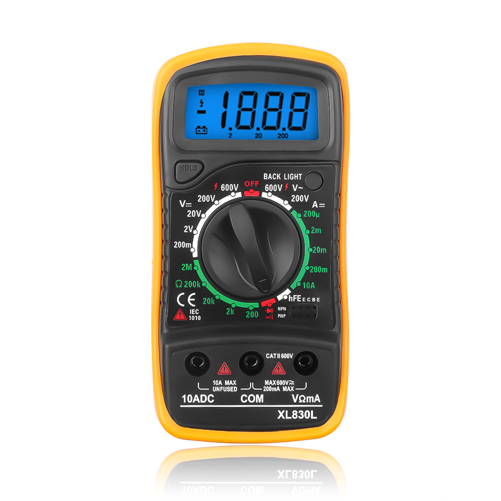 Digital Multimeter AC/DC Voltage Tester Electrical Ohm Voltage Test Meter Profesional Analog Auto Range Multimetro