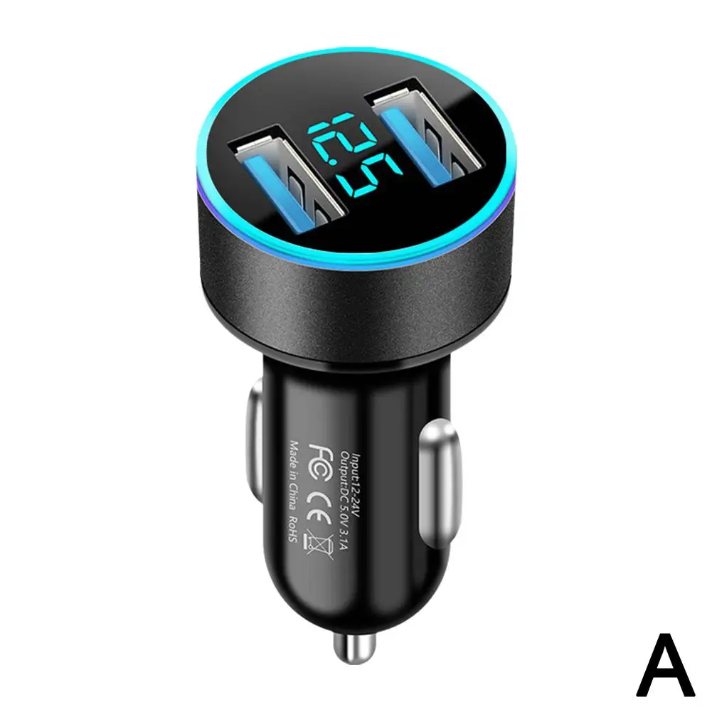 Divisor de enchufe de encendedor de cigarrillos para IPhone 14 IPad K7X0 cargador de coche rápido USB Dual PD QC3.0 adaptador de carga rápida para coche: Descolorido