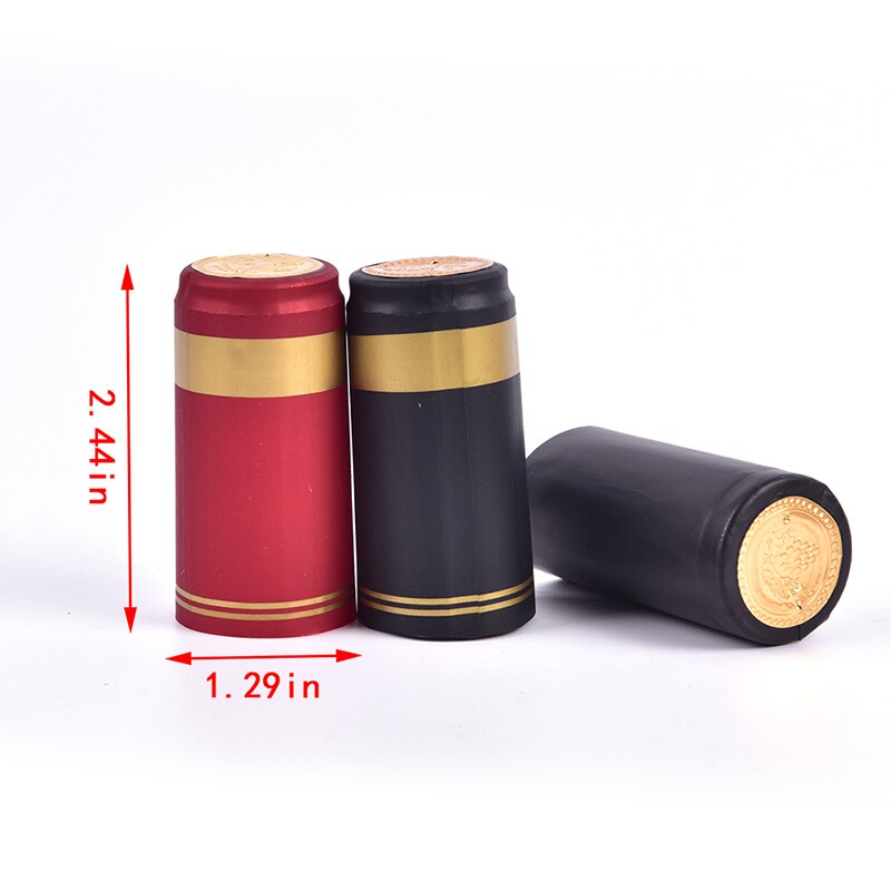 10 unids/lote PVC tapa termoretráctil tapa de botella de vino botella Barra de sello suministros de para la elaboración casera accesorios de Bar