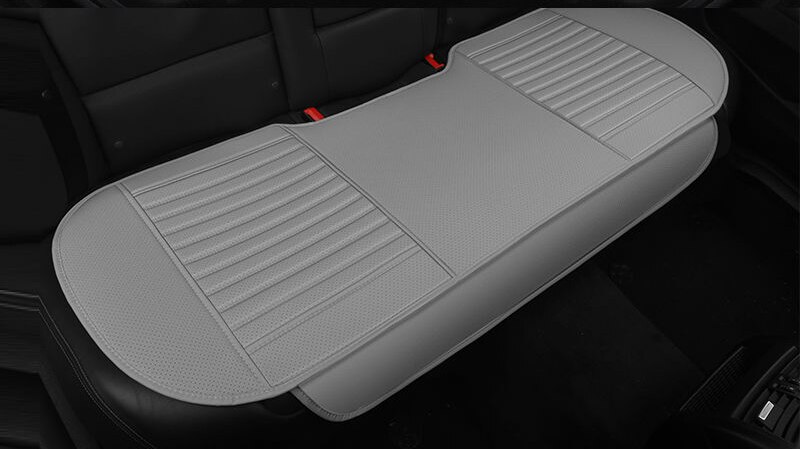 Hoge Lederen Autostoel Cover Comfortabel En Ademend Alle Jaar Ronde Beschermen De Autostoel Auto Accessoires: gray back 1