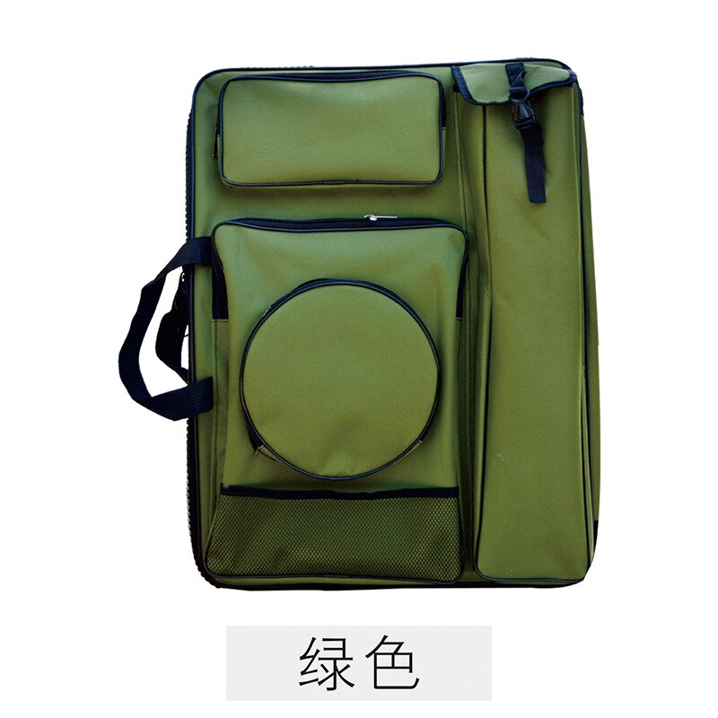 4k skuldre multifunktionel rejseskitse taske kunstpose skitseværktøjer maleri kunstforsyninger til kunstner: Grøn