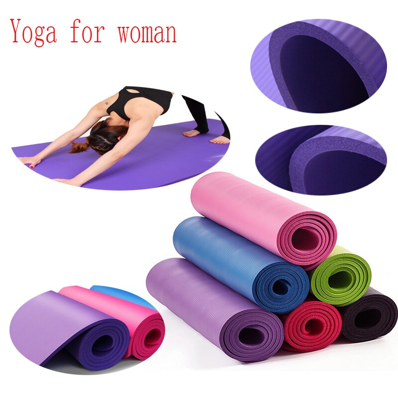 Yoga Mat Non-Slip Extra Thick Eco Friendly Exercise Workout Mat with Carrying