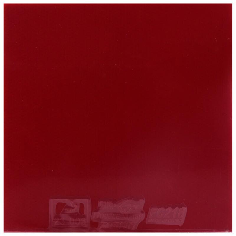 Table Tennis Rubber - Double Fish Vortex FC218 - Pimples In - Ping Pong Blade Accessory: Red