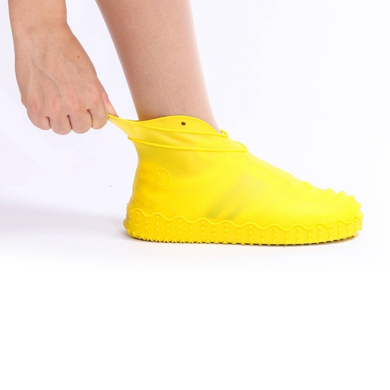 Silicone Thicken Silicone Boot Waterdichte Schoen Cover Regen Sokken Antislip Wasbaar Schoen Protectors Herbruikbare Overschoenen