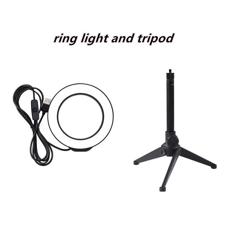 4,7 Zoll 12cm USB Dimmbare LED Selfie Ring Licht Kamera Telefon Fotografie Video machen-hoch Lampe Mit Stativ Oder Runde backet: 1stck