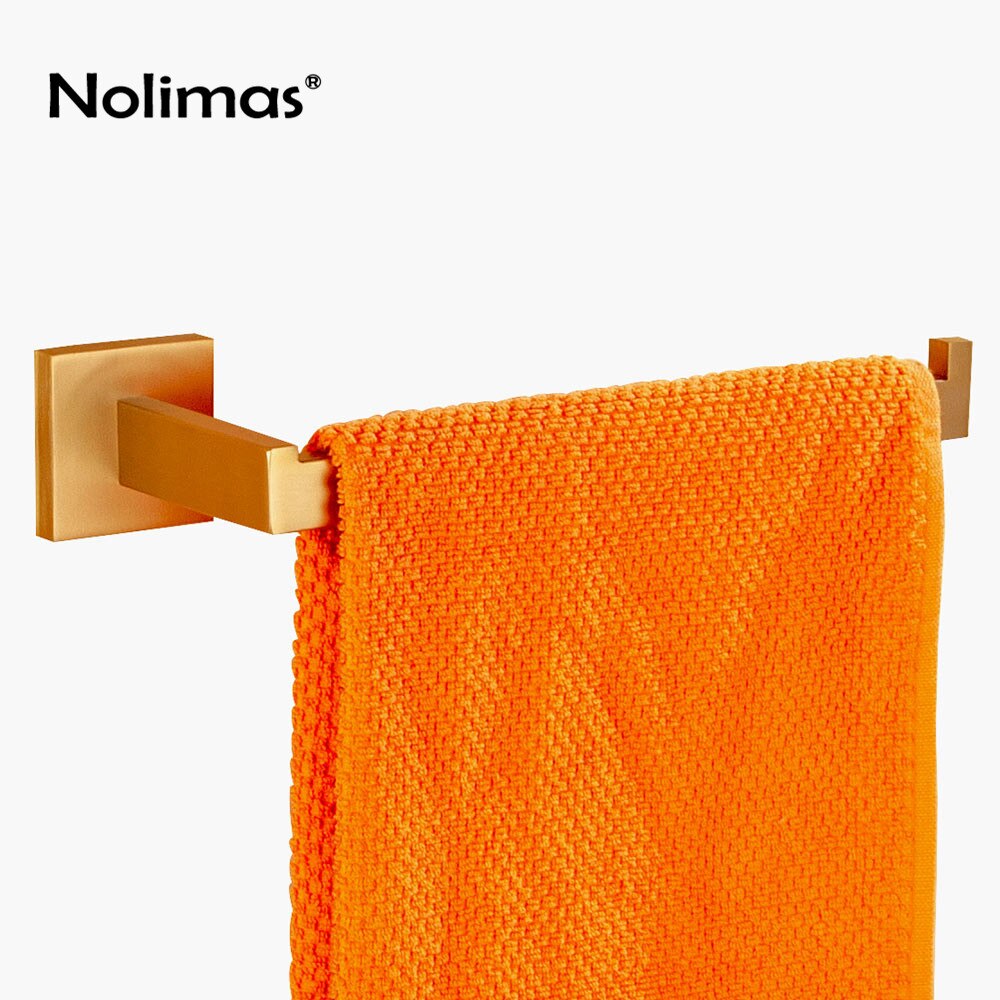 Producto, oro galvanizado, níquel cepillado SUS 304, herraje de acero inoxidable para baño, soporte de papel, barra de toalla, accesorios