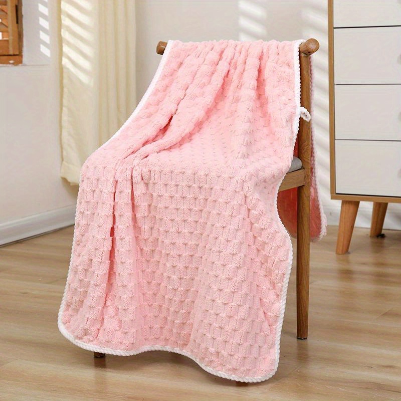 Waffelpiqué-badetücher, Ultra-saugfähige mikrofaserhandtücher für erwachsene, schnelltrocknende textur, weiche Spa- und fitnesshandtücher, Polyester und Nylon: Rosa