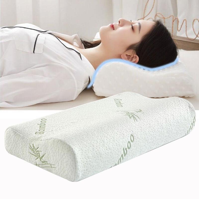 Memory Foam Kussen Nek Massage Ergonomische Curve Cervicale Bed Slapen Nek Kussens Nekkussen Orthopedische Massage Hoofd Cush W0P5