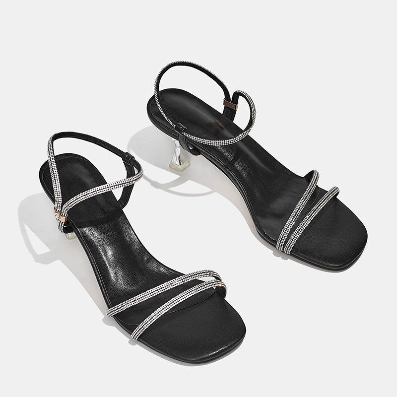 Luxe Zomer Schoenen Voor Vrouwen Enkelbandje Hoge Hak Sandalen Vrouwen Peep Toe Luxe Slippers Schoenen Sandalen Voor meisjes