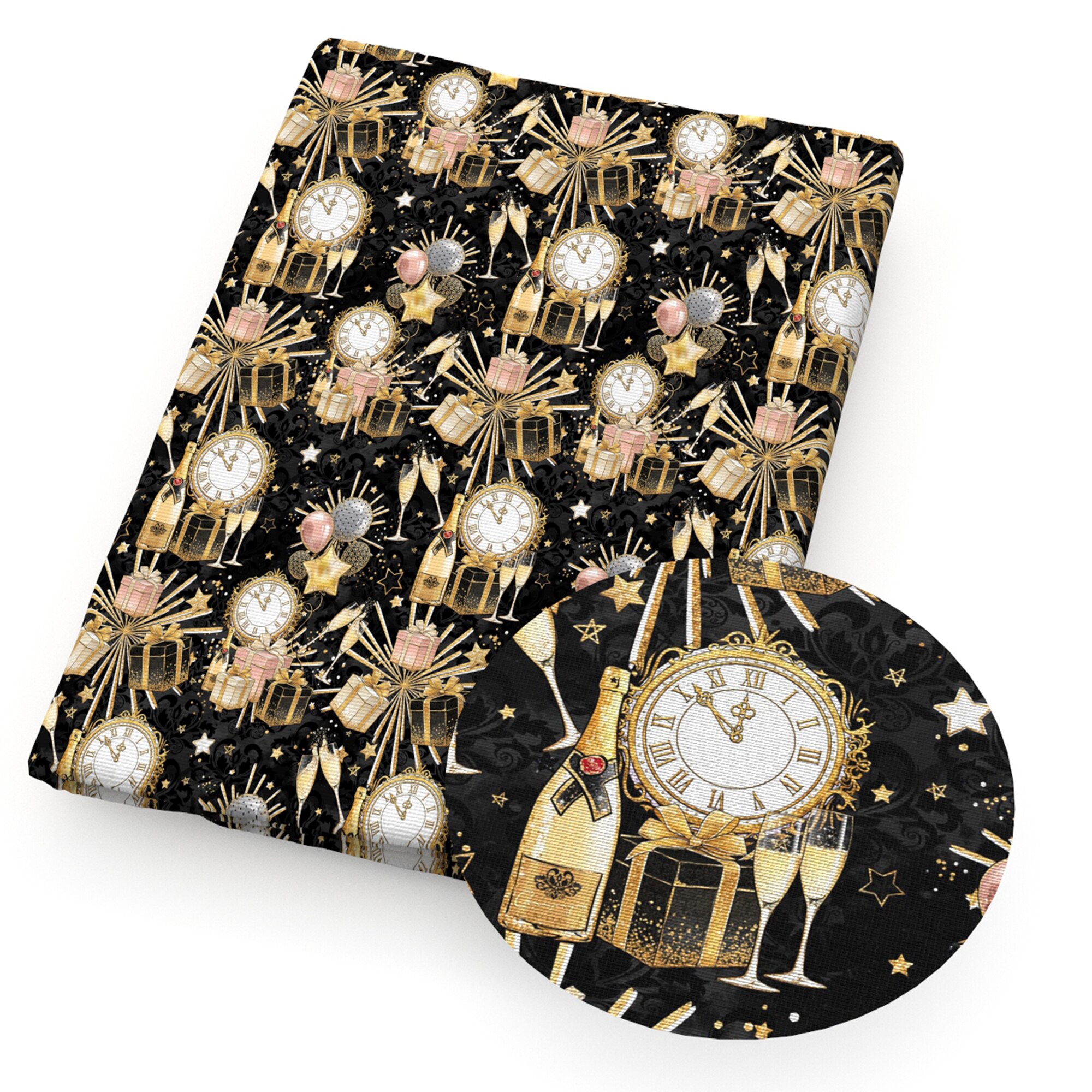 50*145Cm Gelukkig Nieuwjaar Polyester Katoen Voor Naaien Kledingstuk Kleding Quilten Patchwork Stof Tilda Pop, 1Yc13694: 1120219001