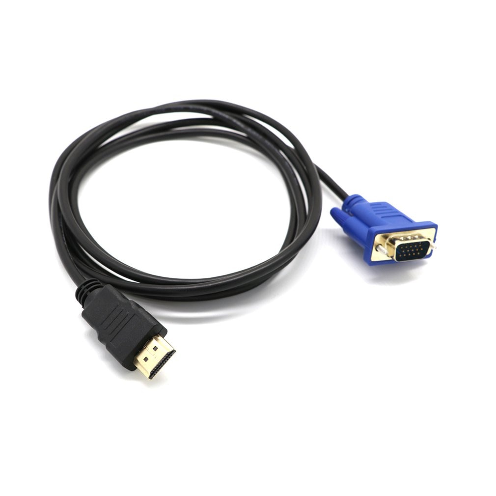1M HDMI to VGA D-SUB Male Video Adapter Cable Lead for HDTV PC Computer Monitor
