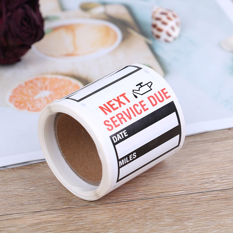 100Pcs/Set Stickers Changes Adhesive Labels Change Oil Service Reminder Sticker