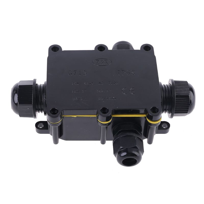 Junction Junction Box IP68 Waterproof UV Sunproof Outdoor Multiple ways Plastic Electrical Junction Box Case Cable Wire
