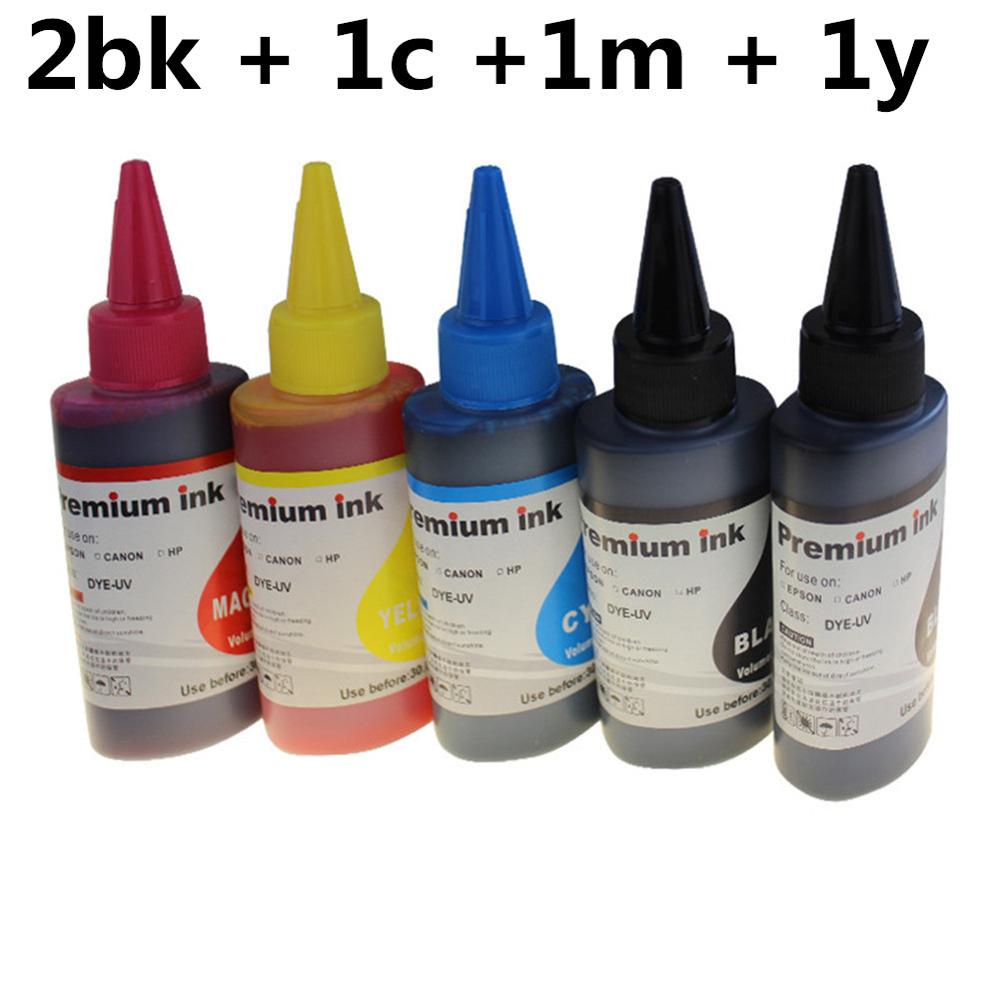 100 ml/Bottiglia di Inchiostro della Ricarica Della Tintura BK C M Y per Brother MFC-J6910CDW J6710CDW J5910CDW J825N J955DN J955DWN J705D j705DW J710D J710DW: 2bk 1c 1m 1y