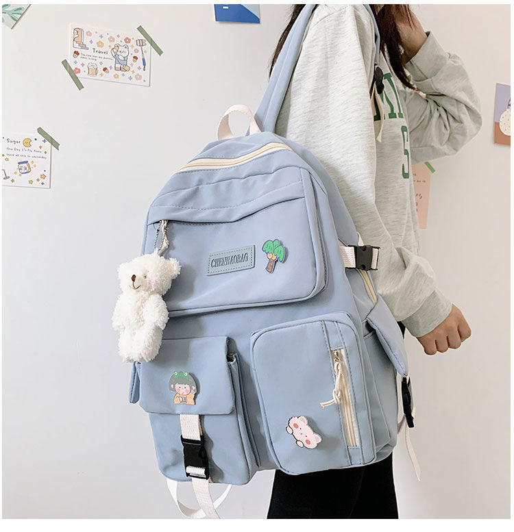 Niedliche schultaschen für mädchen, Teenager-rucksäcke für sterben mittelschule, damen 2022 rucksäcke Ich bin lässigen Hochschule-stil: Blau