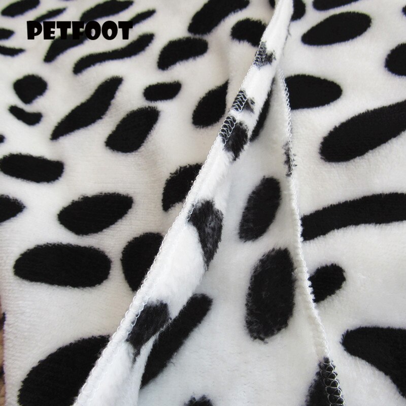 Sød varm kæledyrs sengemåttedæksel lille mellemstor håndklæde prikudskrivning kat hund fleece blødt tæppe hvalp vinter kæledyrsforsyninger