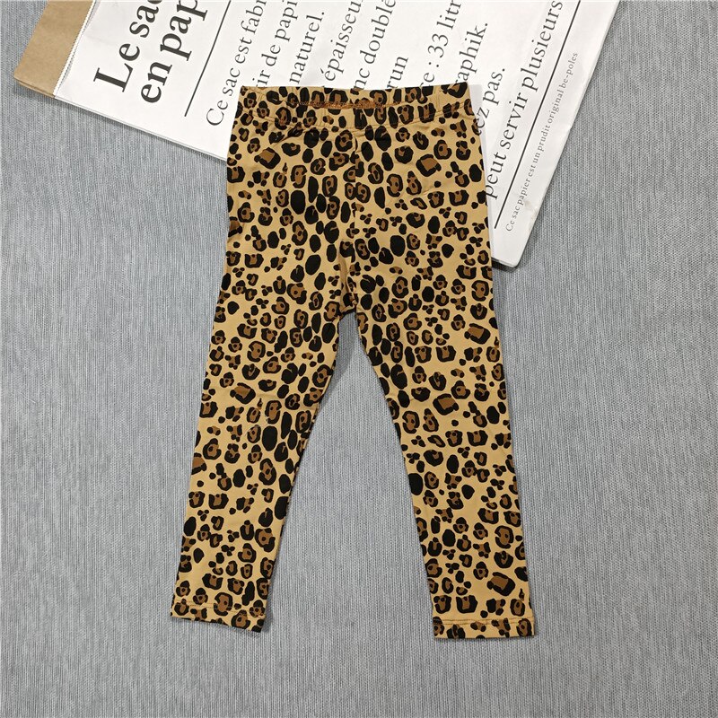 Forår og sommer drenge og piger leopardprint t-shirt kjole leggings hættetrøjejakke