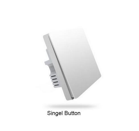 Version Xiaomi Aqara Mijia Smart home Light Control ZiGBee Wireless Key and Wall Switch Via Smarphone APP Remote: White Wall Switch 1