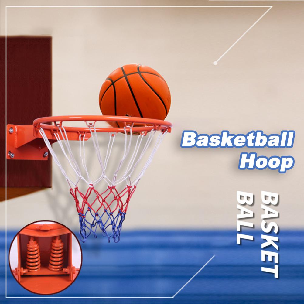 1 set 45cm tragbare basketballkörbe zur wandmontage, bestehend aus korb und netz, für den innen- und außenbereich
