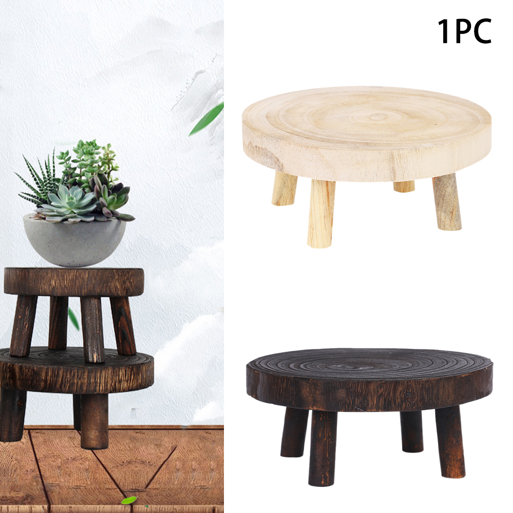 Stable Round Picnic Step Ladder For Kids Adults Home Living Room Fishing Outdoor Bathroom Corner Wooden Stool Gardening Portable