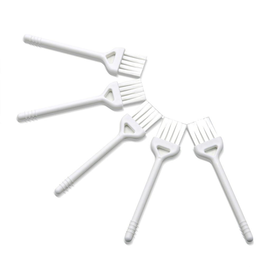 Cepillo para limpieza de teclado, cepillo de limpieza para máquina de café y ajo, pequeño y fácil de limpiar,