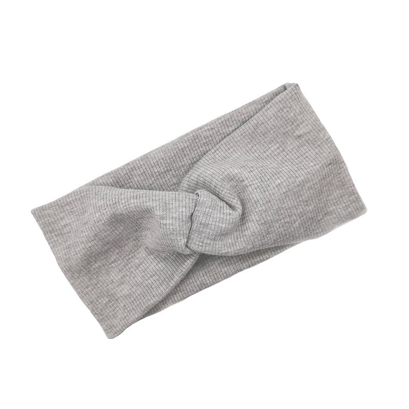 Frühling/sommer Baby-stirnband, einfarbig, gedreht, weich, dehnbar, bequem, haaraccessoires für mädchen, groß, 1 stück: 3