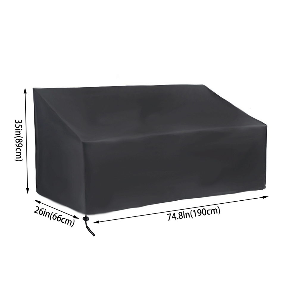 Cubierta impermeable para muebles de exterior, protección contra lluvia, nieve, polvo, viento y UV, tela Oxford, césped y jardín, terraza