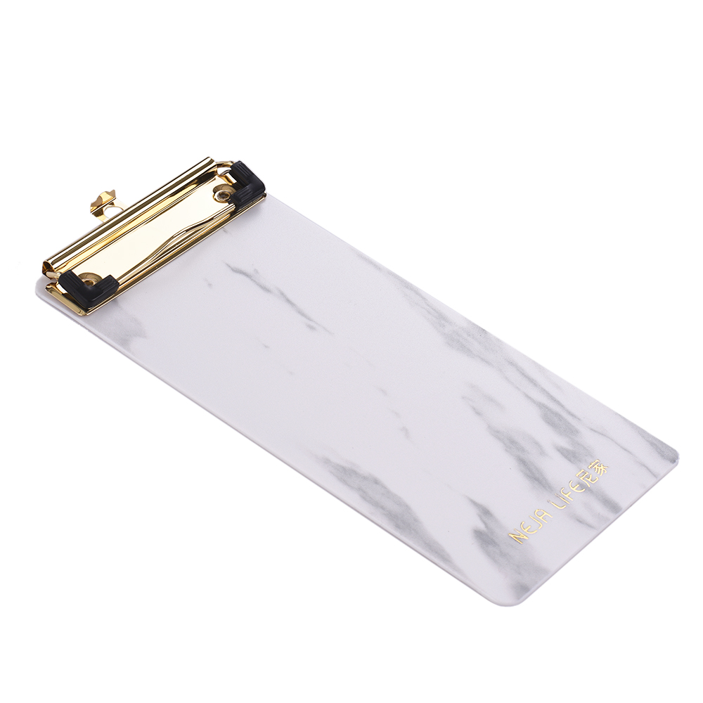 Plastic Klembord Marmer Patroon Bestand Map Met Metalen Clips Verticale Clip Boards Papier Schrijven Pad Voor Verpleegkundigen Kids Bill Grootte
