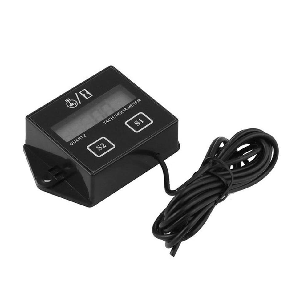 Digital RPM Tach Hour Meter Tachometer Gauge For Motorcycle Dirt Bike 2/4 Stroke Motorcycle timer digital hourly tachometer