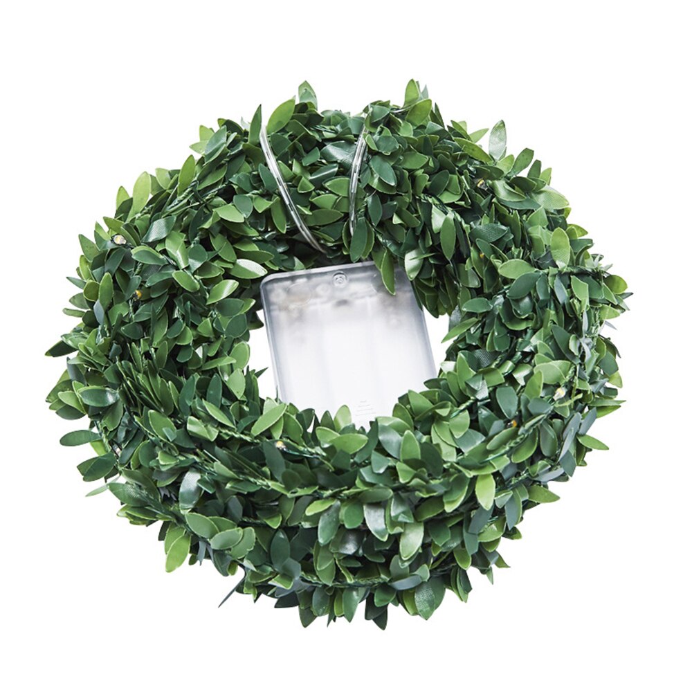 2m 20LED String Lights Green Leaf Garland Vine Fairy Lights 4.5V 10m 100LED Festival Christmas led light Flexible Battery Power