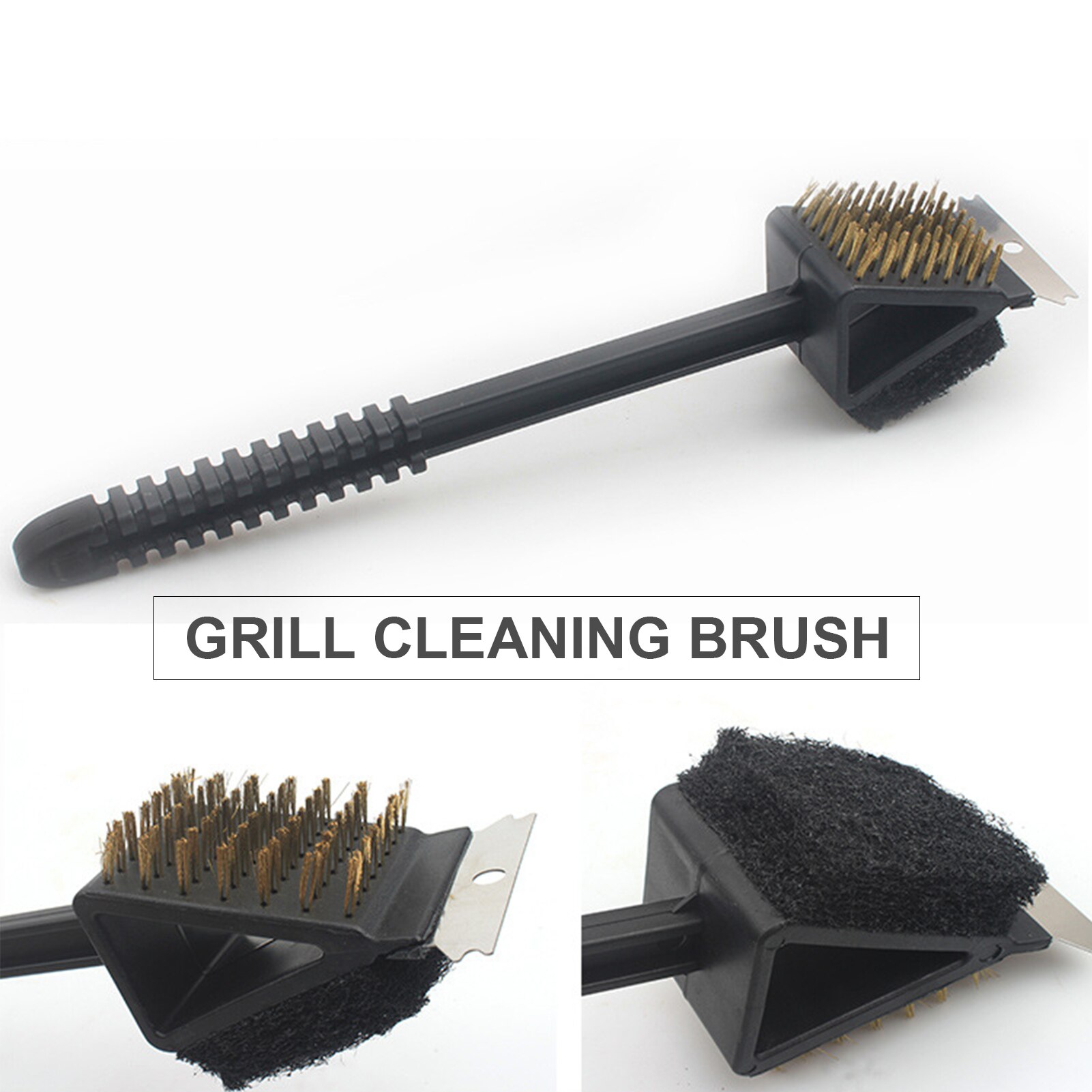 Grill Cleaning Brush Scraper Sponge BBQ Cleaning Brush Barbecue Cleaner for Gas Charcoal Porcelain Grill Tools Kitchen Brush