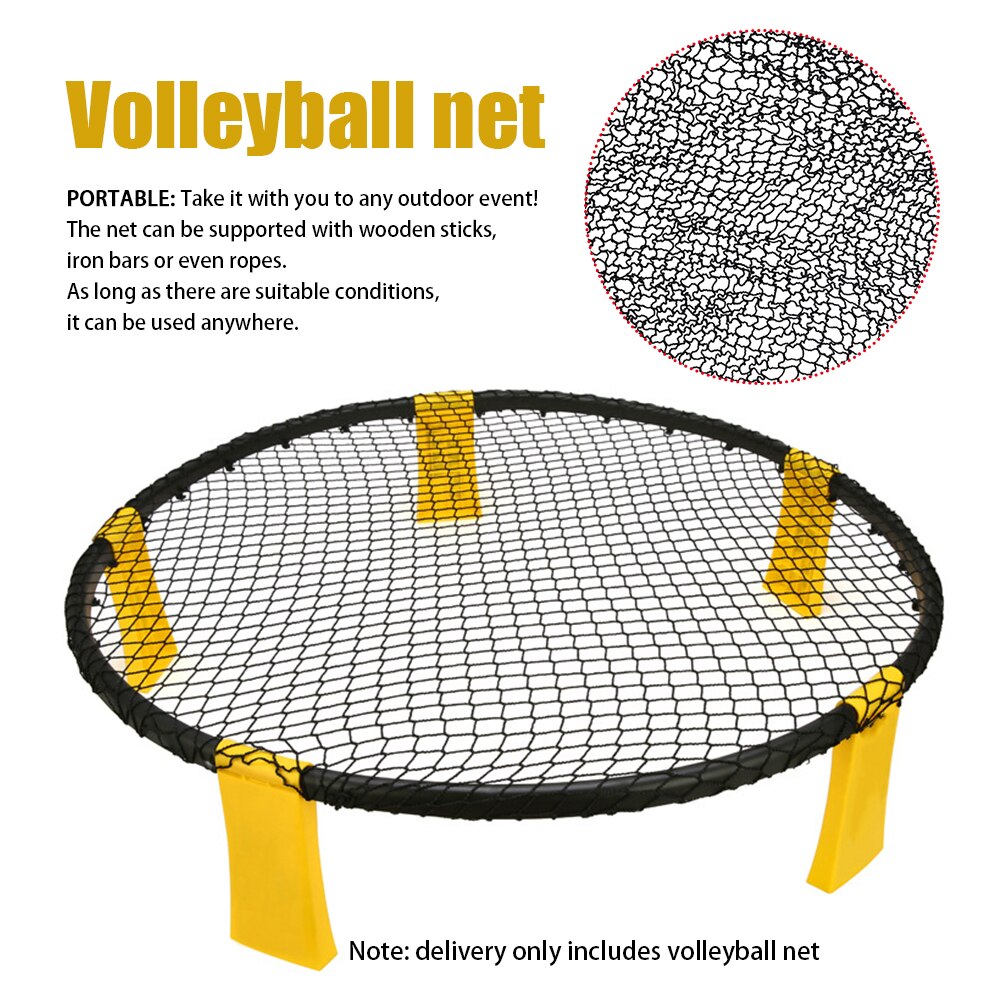 Plegable niños adultos Nylon Mini portátil Fitness equipo deportes bola entrenamiento con Juegos de voleibol Net Lawn Beach