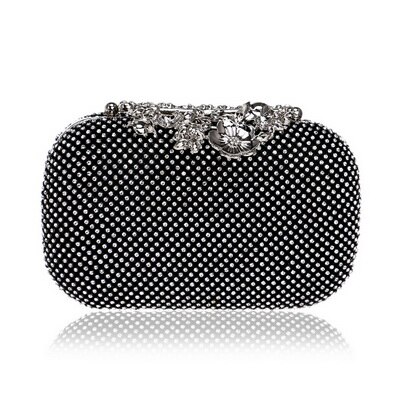 SEKUSA Abend Kupplung Taschen Diamant Besetzte Abend Tasche Mit Kette Schulter Tasche frauen Handtaschen Geldbörsen Abend Tasche Für hochzeit: YM1224black