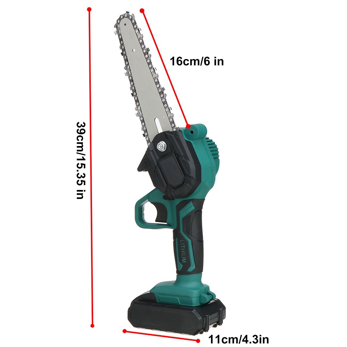6 Inch 1200W Elektrische Kettingzaag Snoeien Kettingzaag Cordless Tuin Boom Logging Trimmen Zag Houtbewerking Cutter Tool Kits