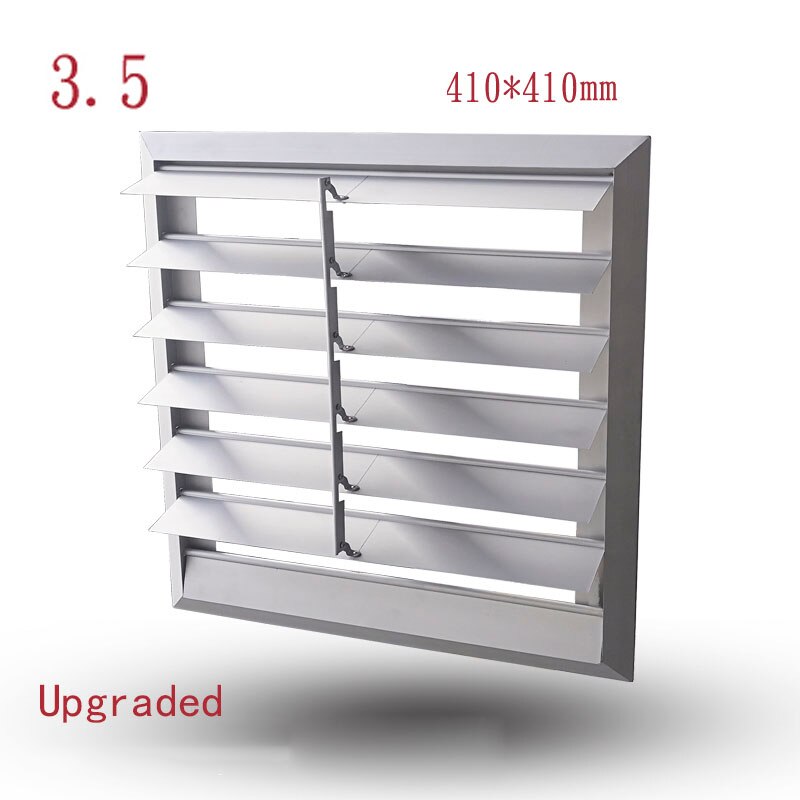 1 pçs persianas da grelha de ar para casa exaustão ventilador ventilação cobre louvered secador ventilação cobre exterior liga alumínio: Upgraded-3.5-410X410