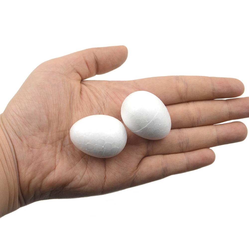 XMAS Polystyrene Styrofoam Foam Solid Egg Handmade DIY Craft Party Festivals Celebrations Decorations Event Accessory Supplies
