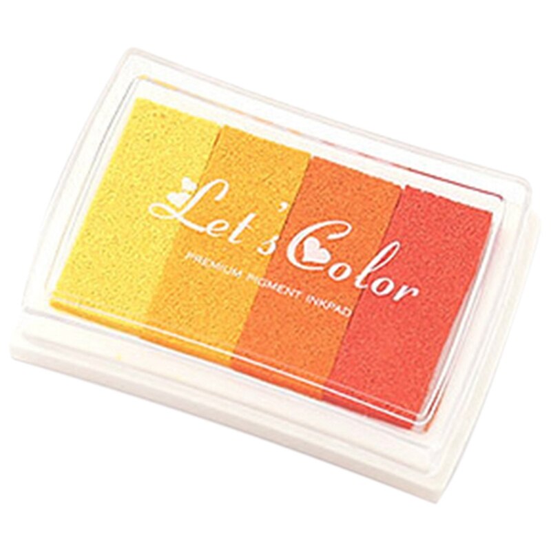 12 Four-Color Gradient Stamp Pads Stamp Partner Concave Gradient Ink Pad A Good Partner for Stamps DIY Tools