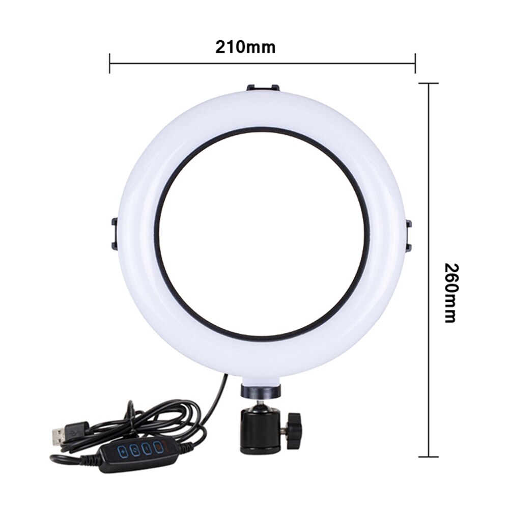 Factory supply 8 inch ring light desk selfie led circle ring light tiktok live broadcast lamp