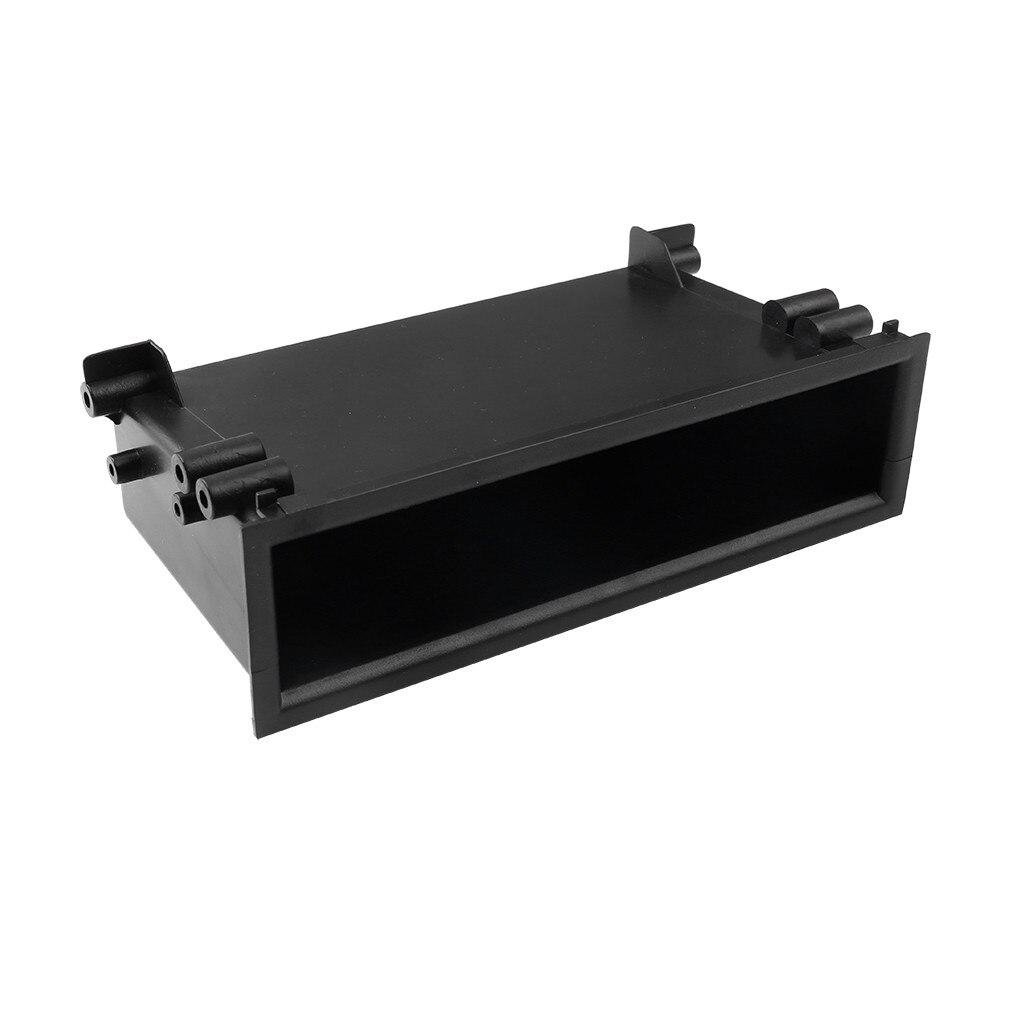 Nueva caja de almacenamiento negra de Abs para coche, cajón de bolsillo, montaje de conversión de Audio estéreo de reajuste, caja de almacenamiento de 1din, espaciador para Toyota # BL1