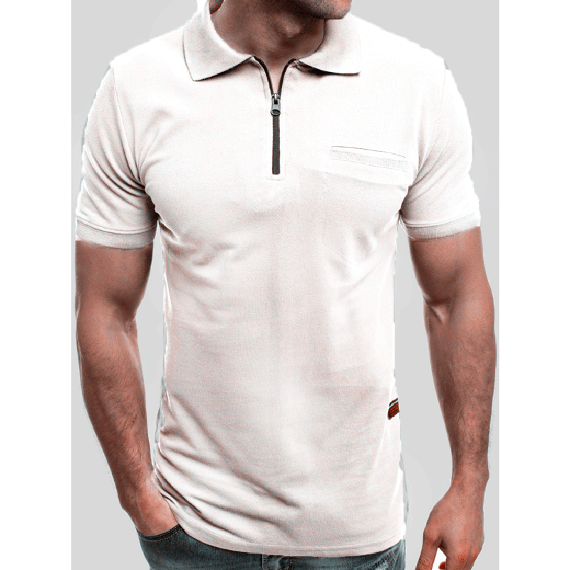 Zomer business casual heren poloshirt effen korte mouwen heren poloshirts streetwear heren top t-shirts